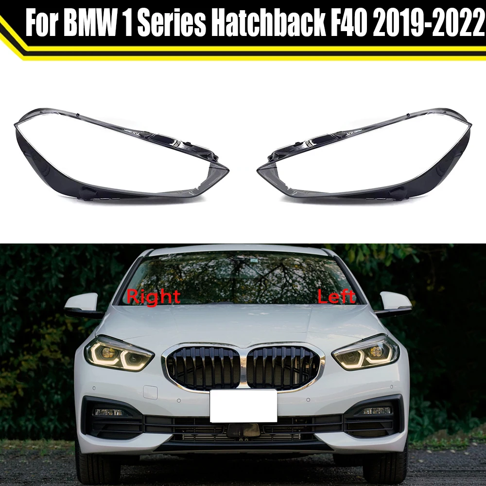 Car Headlight Transparent Lens Cover Lampshade For BMW 1 Series Hatchback F40 2019 2020 2021 2022 Head Light Lamp Clear Shell