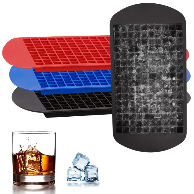 160 Grid Silicone Ice Tray Mold Ice Cube Mold Grid Tray Mini Cubes Small Square Maker