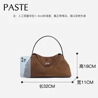 2026 automne hiver tout-match Bowling fourre-tout tout-match mat daim cuir de vachette femmes sac à bandoulière café violet Noble sac à main 6