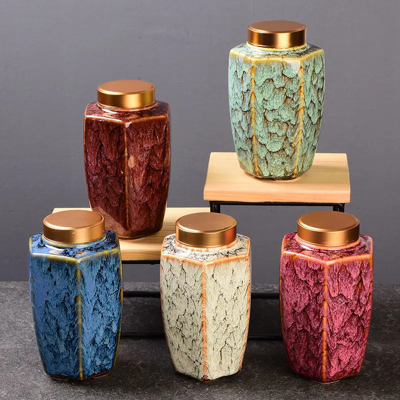 Keepsake Urns Funeral Urns for Human Ashes Pet Cat Dog Ceramic Urn Offin Box Funeral Ashes Urn Adult