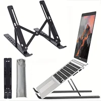Support d'ordinateur portable pliable réglable, support portable en alliage d'aluminium pour ordinateur portable, support de bureau pour MacBook, iPad, tablette 4