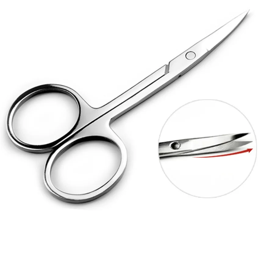 Facial Hair Small Scissors For Men Women 3 Styles Multi-purpose Eyebrow, Nose Hair, Mustache, Beard, Eyelashes Trimming Kit 5