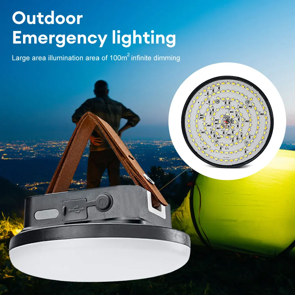 

Portable Camping Lantern High Power Rechargeable LED Magnet Flashlight Camping Lantern Fishing Light Outdoor Work Repair Light