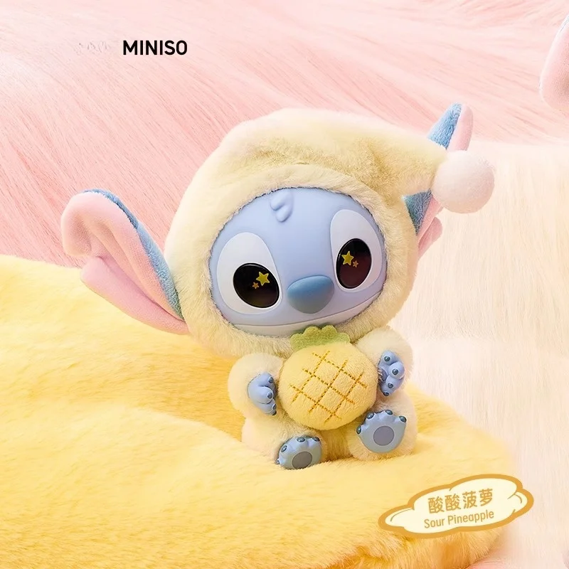 1:1 MINISO Stitch Blind Box Eat Something Before Sleep