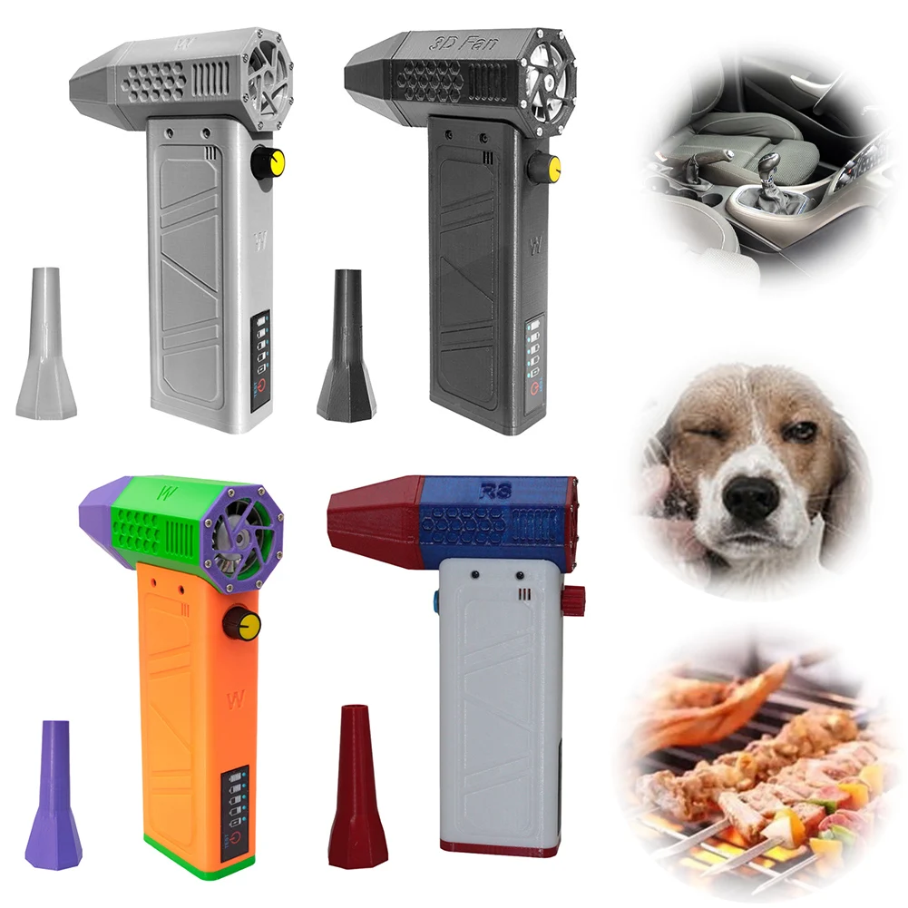 Mini Turbo Jet Fan Portable Mini Jet Blower Brushless Motor Mini Blower Fan 140000RPM Electric Jet Fan for Camping Cleaning 3