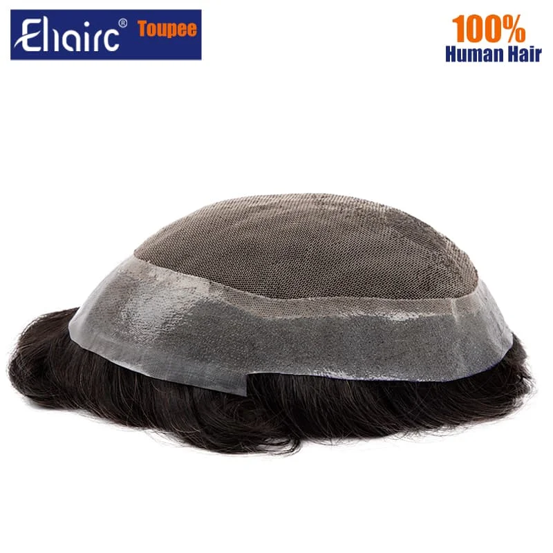 Australia Sale --Male Hair Prosthesis Toupee Men Lace and PU Breathable Men's Wig For Men Natural Hairline Men's Hair System 5