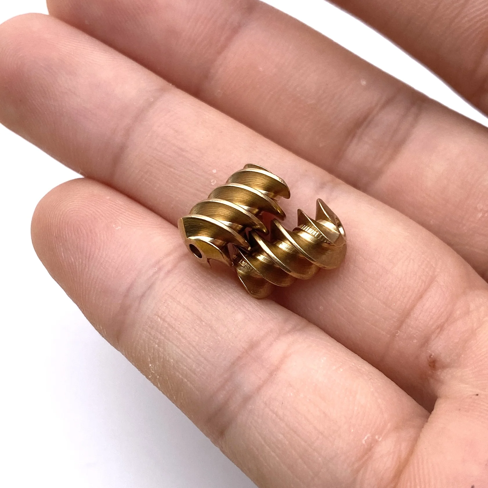 0.8M 2MM 3-head Brass Worm Gear DIY Car Toy Model Transmission