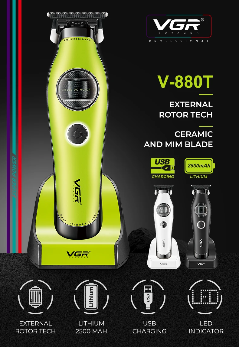 Trimmer Professional Hair Cutting Machine Electric Hair Clipper External Rotor M