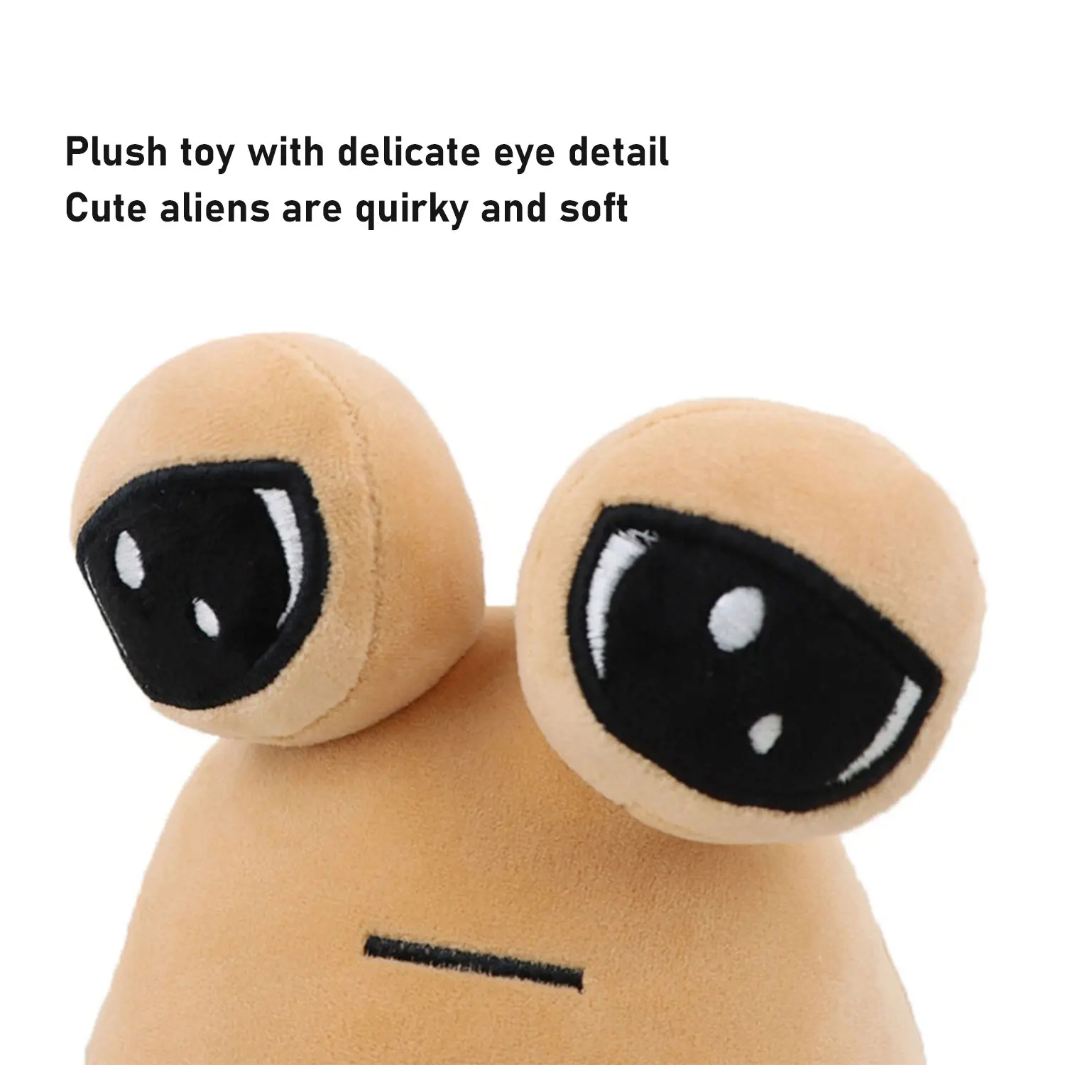 22CM Alien Pou Plush Toy, Furtiburb Emotional Alien Plush Toy, Alien Pou Plush, Big Eyed Sadness Do You Understand? 5