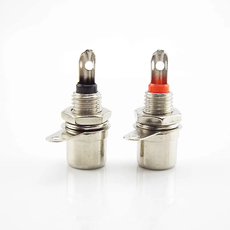 Description Picture 3 of itemRCA Panel Mount Connector RCA Female Socket RCA Phono Chassis Audio Socket Plug Connector Bulkhead Meal Connectors G1
