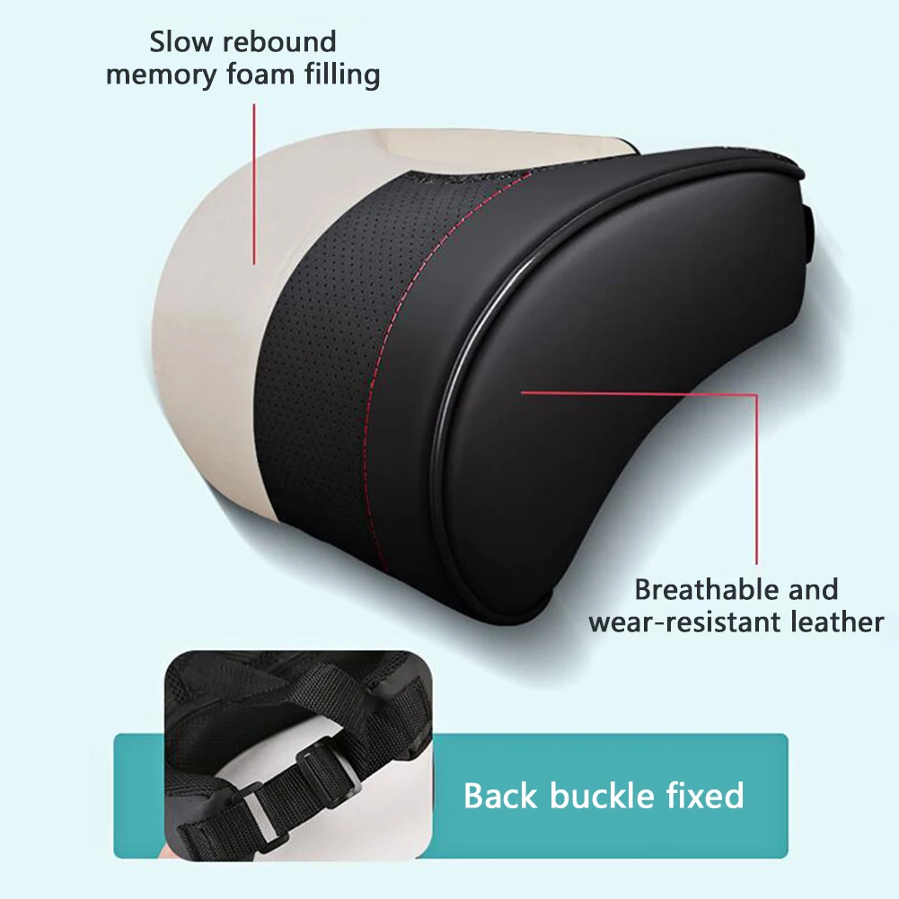 Lumbar Support Car Seat Cushion Back Pillow Car Neck Pillow Memory Foam  Ergonomics Car Pillows for Driver Chair Cushion Comfort - Price history &  Review, AliExpress Seller - SEEONKA Official Store