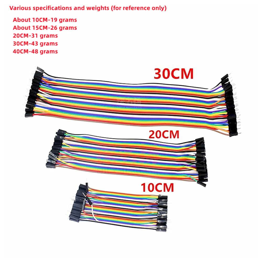 40PIN 10CM 20CM 30CM Dupont Line Male to Male + Female to Male and Female to Female Jumper Dupont Wire Cable for arduino DIY KIT 2