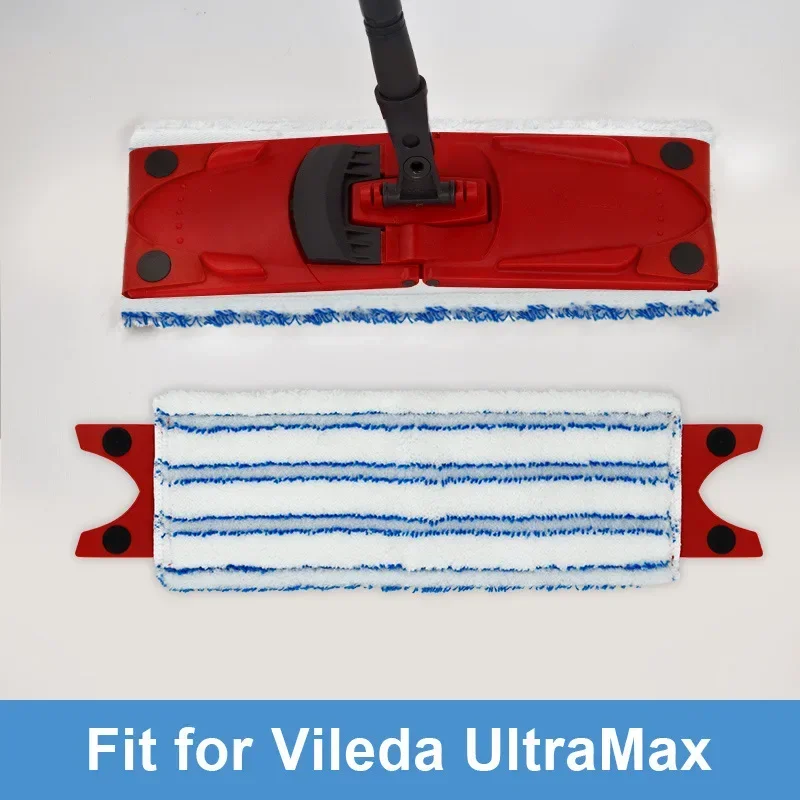 4 Testine Di Ricambio In Microfibra Per Mocio Vileda 1-2 Spray – Piatte, Lavabili, 36x13 Cm - 2