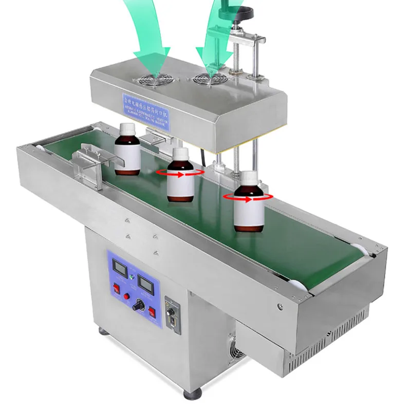 Vertical Automatic Induction Sealing Machine Bottle Mouth Oil Barrel Honey Bottle Aluminum Foil Medicine Bottle Sealing Machine