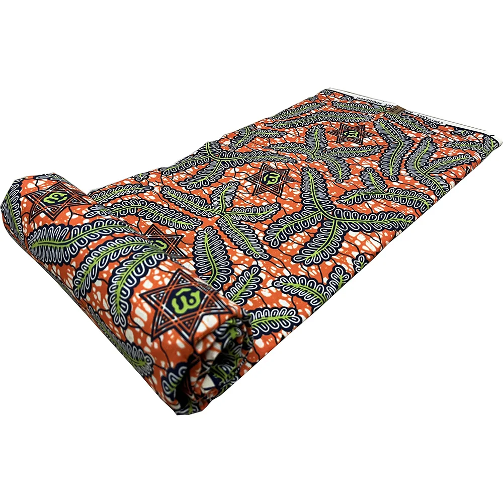 African Ankara Wax Fabric 6yards Africaine Africain Wax Soft polyester Material For sewing