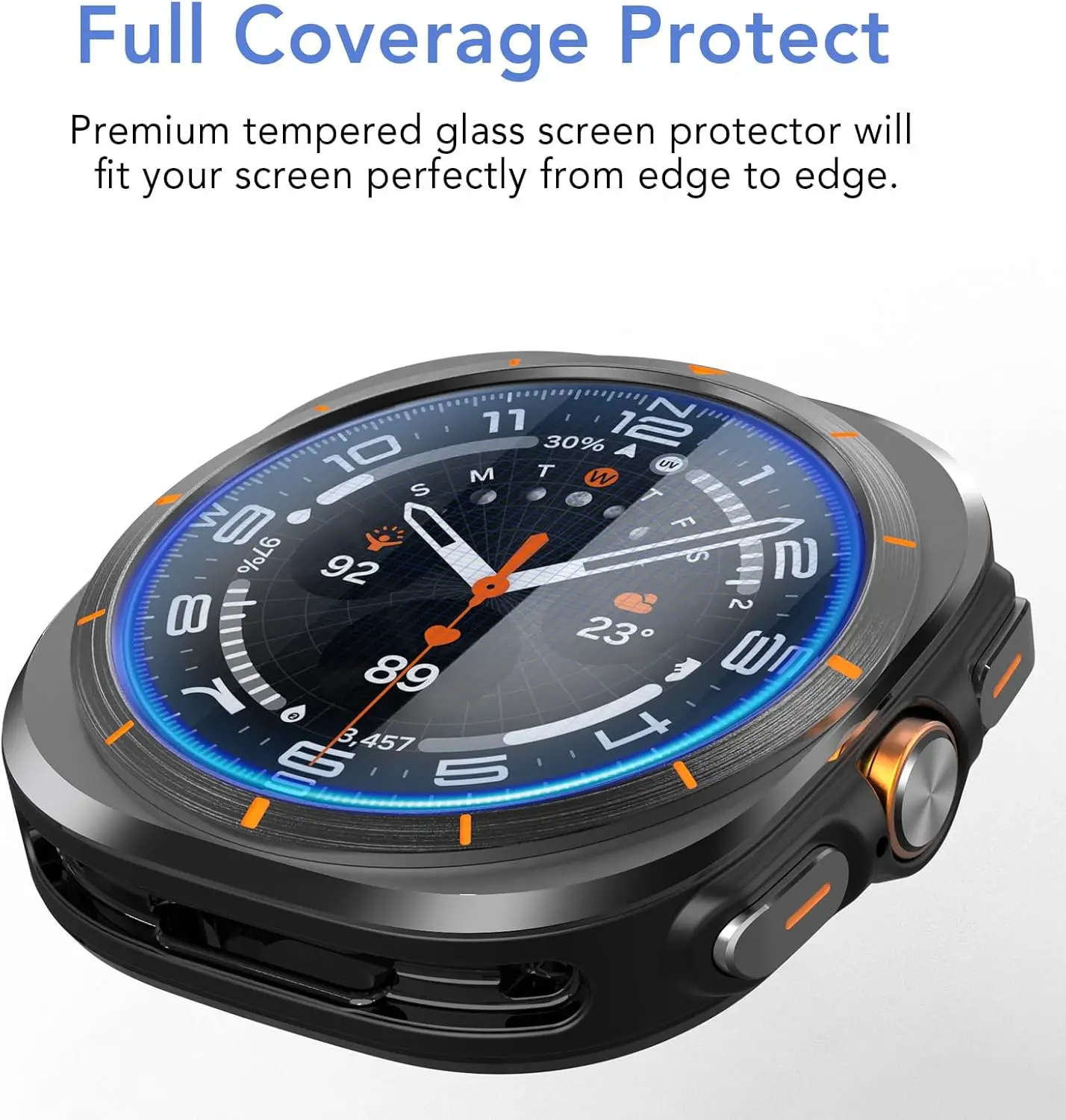 Tempered Glass for Samsung Galaxy Watch Ultra 47mm 2025 Anti-Scratch Protective Film SmartWatch Screen Protector Easy to install