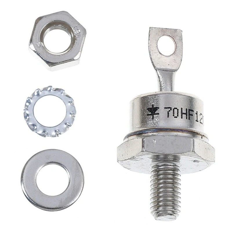 5Pairs Rectifier Diode Spiral 70HF120/70HFR120 70A 1200V High Power Rectifier Metal Stud Type Rectifier Diodes 5