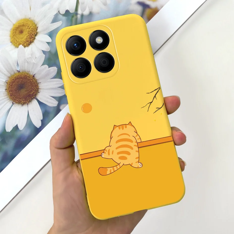 Stylish Floral Moon Soft Silicone Case - Artistic Back Cover