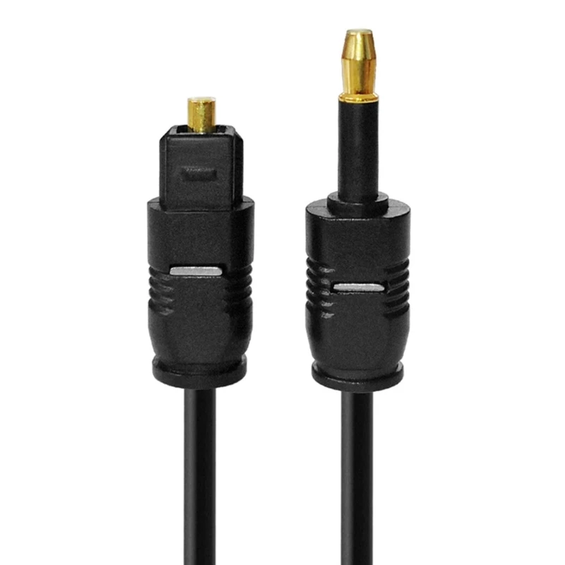 Audio Cable Digital Optical Audio Cable Audio Video Cable Audio Cable Adapter 3.5mm Cable Digital SPDIF Optical Fiber Cord Gold Plated For Speaker Blu-Ray Player Power Amplifier .5/2/3/5m QXNF