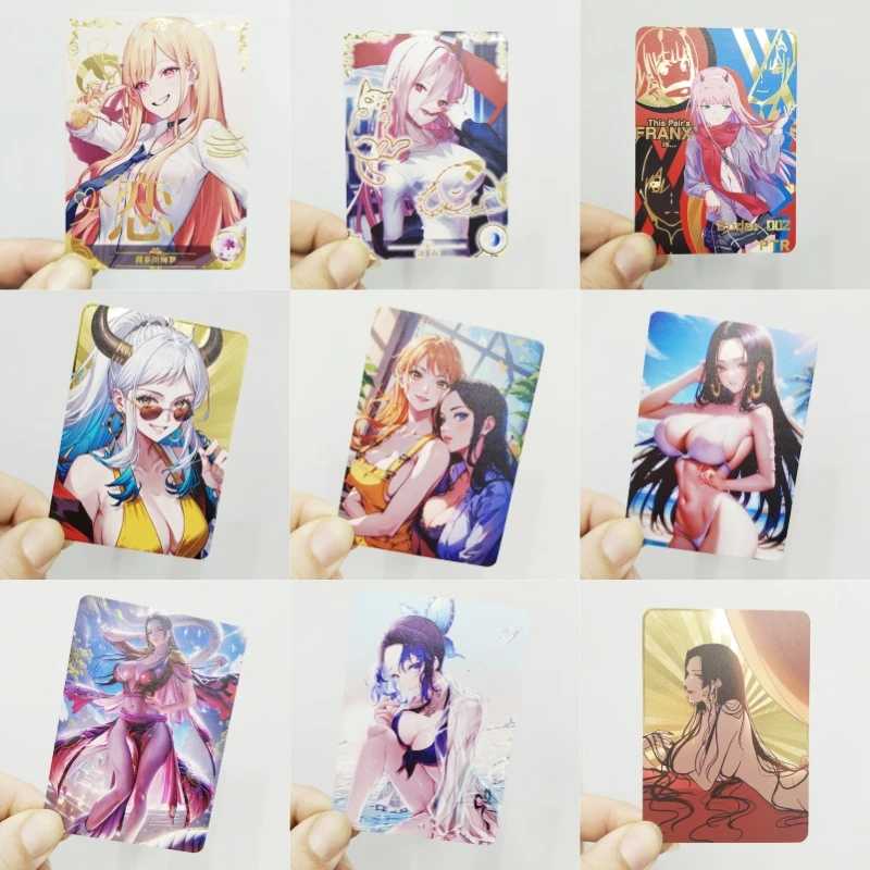 

ACG Sexy Anime Characters Kitagawa Marin Power Boa·Hancock Kochou Shinobu Yamato Nico·Robin Classics Game Collection Metal Card