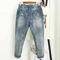 Summer Ripped Boyfriend Jeans For Women Fashion Loose Vintage High Waist Jeans Plus Size Jeans 5XL Pantalones Mujer Vaqueros Q58 - Image 2