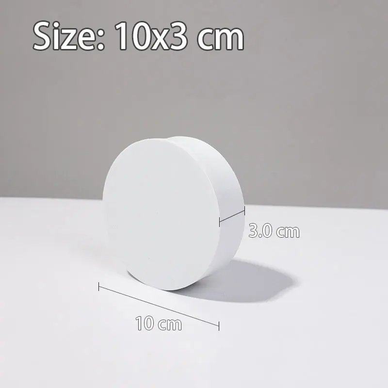 White 10x3 CM