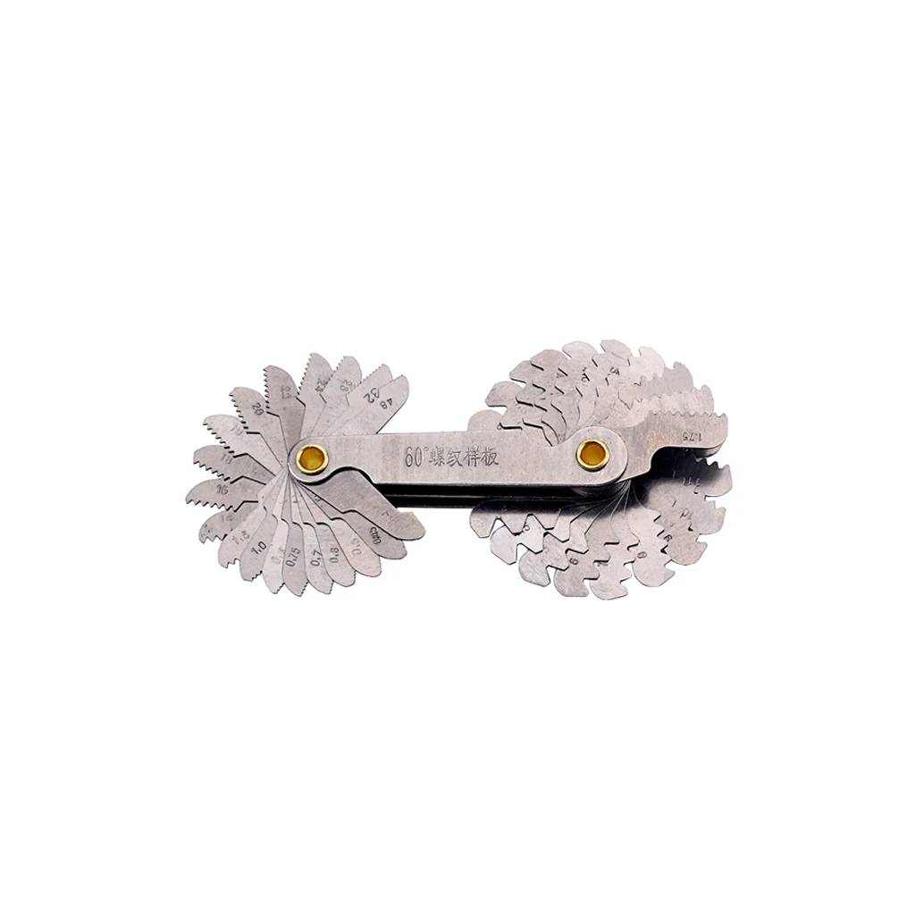 

Home Use Screw Inch Metric Centre Gage Foldable Cutting Rustproof Thread Pitch Portable Measuring Professional Gauge Tool Set