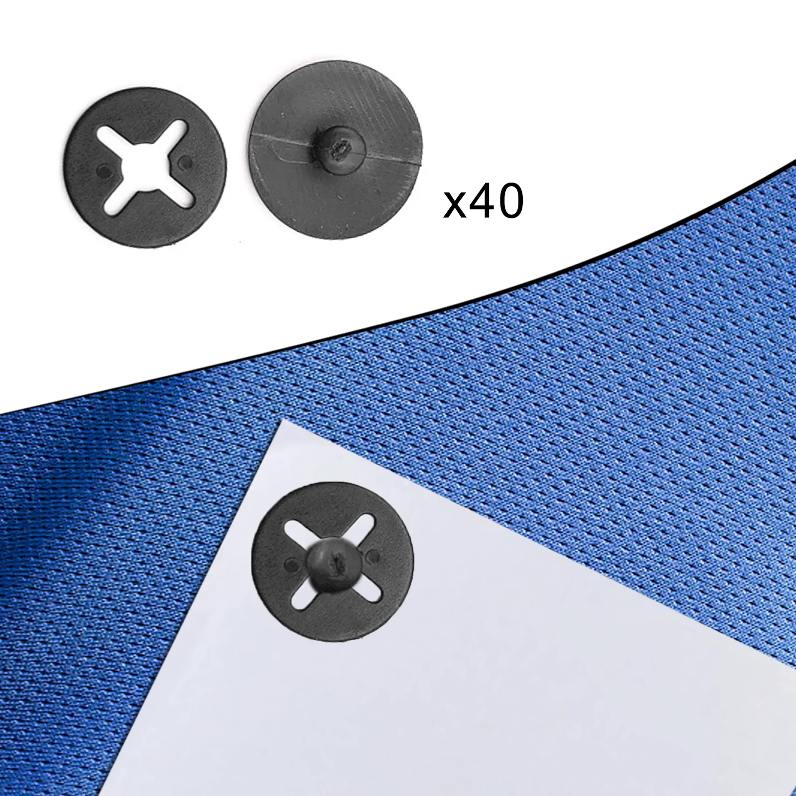 Running Number Clips Marathon Race Number Buckle Fastening System Race Fix Button for Belt Bag Cloth Accessories 40PCS