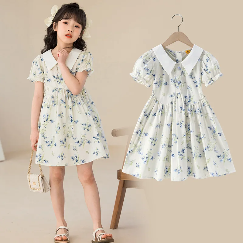 Summer Girls' Princess Party Birthday Dress Back Bow Wings Fairy Strap Embroidered Butterfly Mesh Dress