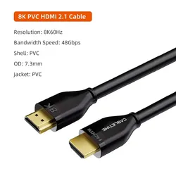 Ultra High - Speed 8K HDMI 2.1 Cable - 48Gbps for Crystal Clear Display (8K HDMI Cable PVC)
