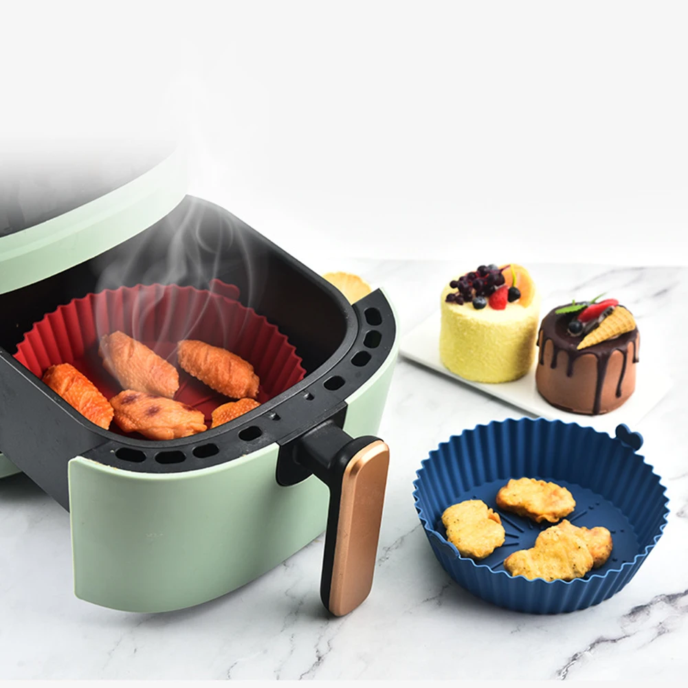 

Our Air Fryer Silicone Pot Perfect for Roasting and Baking Delicacies Made of Durable and Food Grade Silicone!