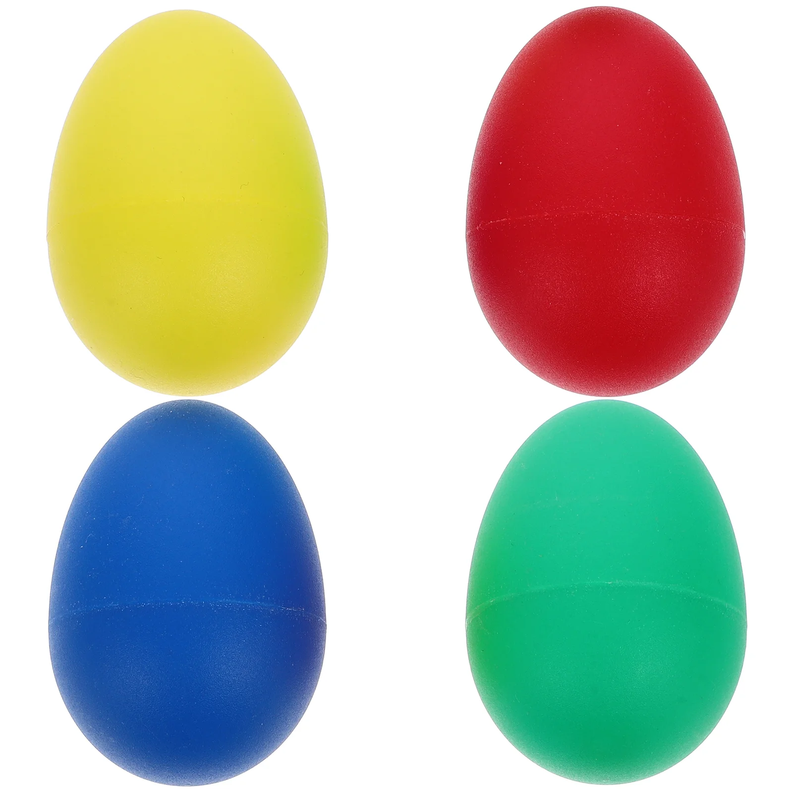 Plastic Percussion Egg Maracas Set Musical Instruments Kids Toys Durable Material Green Blue Yellow Red Color Sand 4Pcs