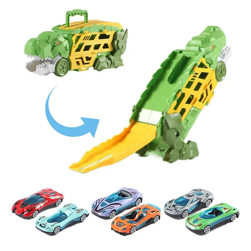 

Dinosaur Carrier Toy Children's Dinosaur Truck Carrier Creative Design Transport Truck Toys For Party School Home And Outdoor