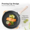 KORDISEN 8/9.5/11 Inch Nonstick Frying Pan Round Induction Cooker Gas Stove Compatible Granite Aluminum Skillet Bakelite Handle 2