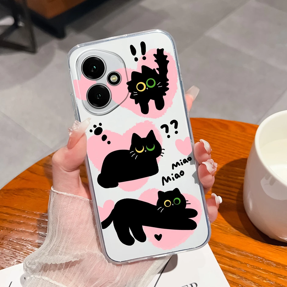 Pretty Flowers Transparent TPU Bumper Protective Cover
