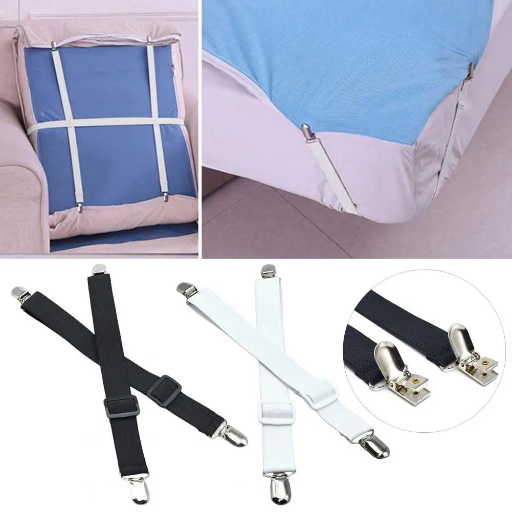 2Pcs Elastic Ironing Board Cover Fastener Hidden Strap Table Cloth Holder Clips Elasticity Picnic Tablecloth Clip