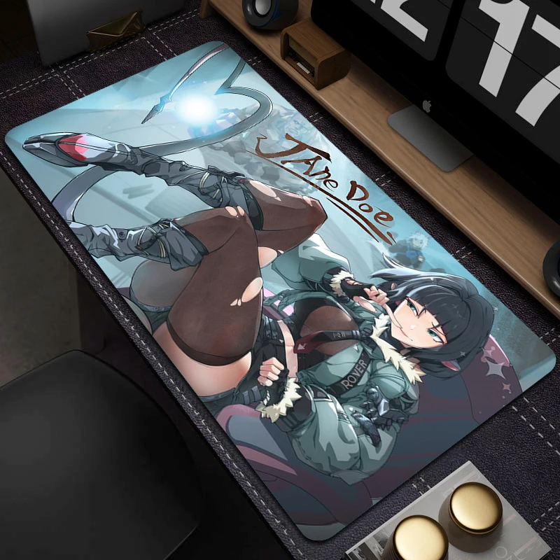 Zenless Zone Zero Jane Doe Gaming Mousepad Gamer Non-Slip Computer Desk Mat HD Print Desk Pad