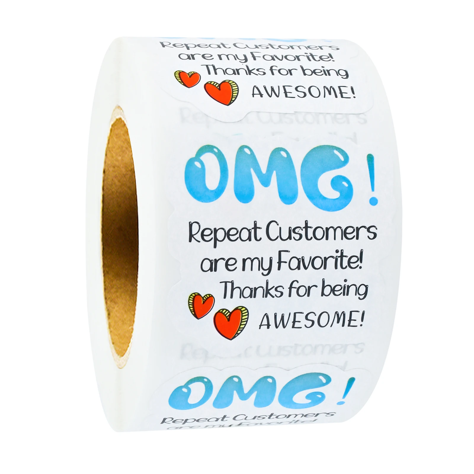 500-Piece Set of 1.57-Inch Decorative 'Thank You' Label Stickers