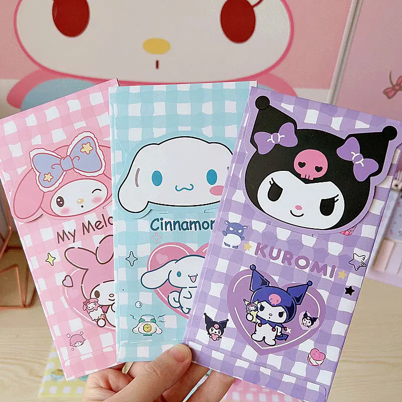 

4Pcs Sanrio Cinnamoroll Festival Red Envelope Kawaii Cute Kuromi My Melody Anime Cartoon Student New Year Money Storage Bag Gift