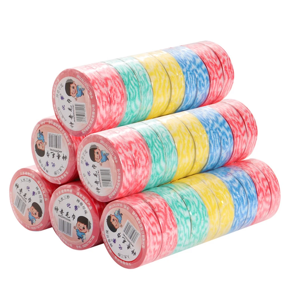 

10pcs Travel Portable Compressed Towel Outdoor Disposable Non-Woven Towel Rag Hiking Camping Reusable Cotton Towel