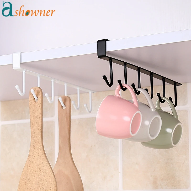 Under-Cabinet Hanger Rack（6 Hooks） - pmoivt