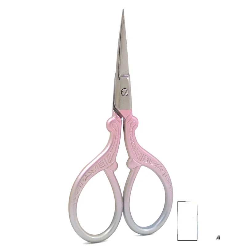 날카로운 스테인레스 스틸 인쇄 핑크, 미니 DIY 공예 가위, 원단 절단, 전문 재봉 가위, 사무용품