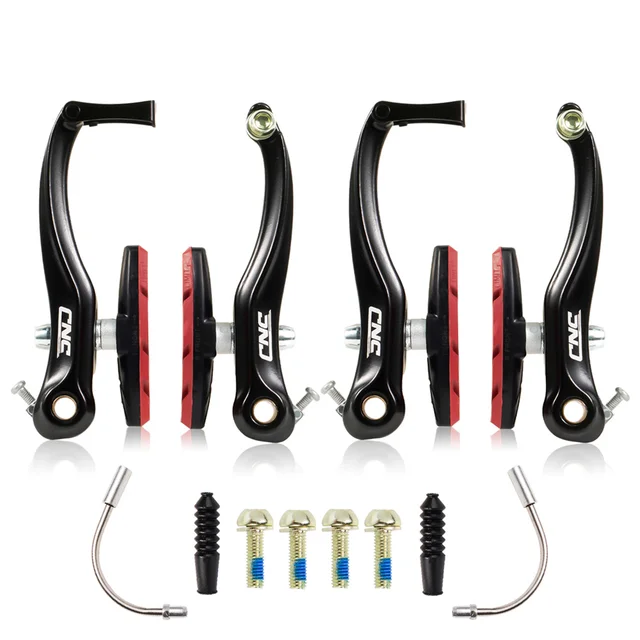 CNC Bike V Brake Caliper AL MTB V Brake BMX Folding Bike Road Bicycle V Brake Set 2pair Red