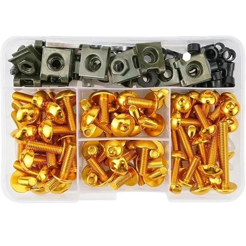 Motorcycle Fairing Fasteners Kit – 190-Piece Body Screws Set