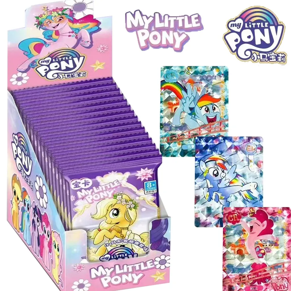 

Оригинальная карта My Little Pony для девочек Волшебная дружба аниме основной персонаж Сумерки блестящие Редкие коллекционные открытки подарки для детей