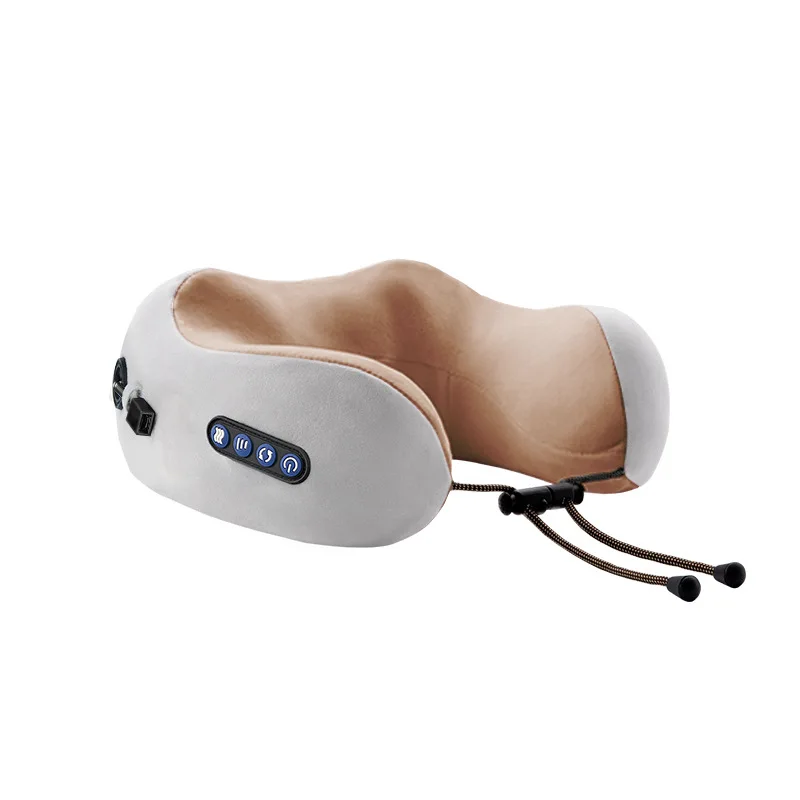 U-shaped Neck Massage Pillow Rubbing Heating Vibration Kneading Electric Neck and Shoulder Massage Protection Relaxing Massager