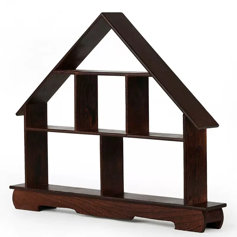 Small Statue Display Frame, Solid Wood Tea Set Display Frame, Handicraft Display Frame, Storage Frame