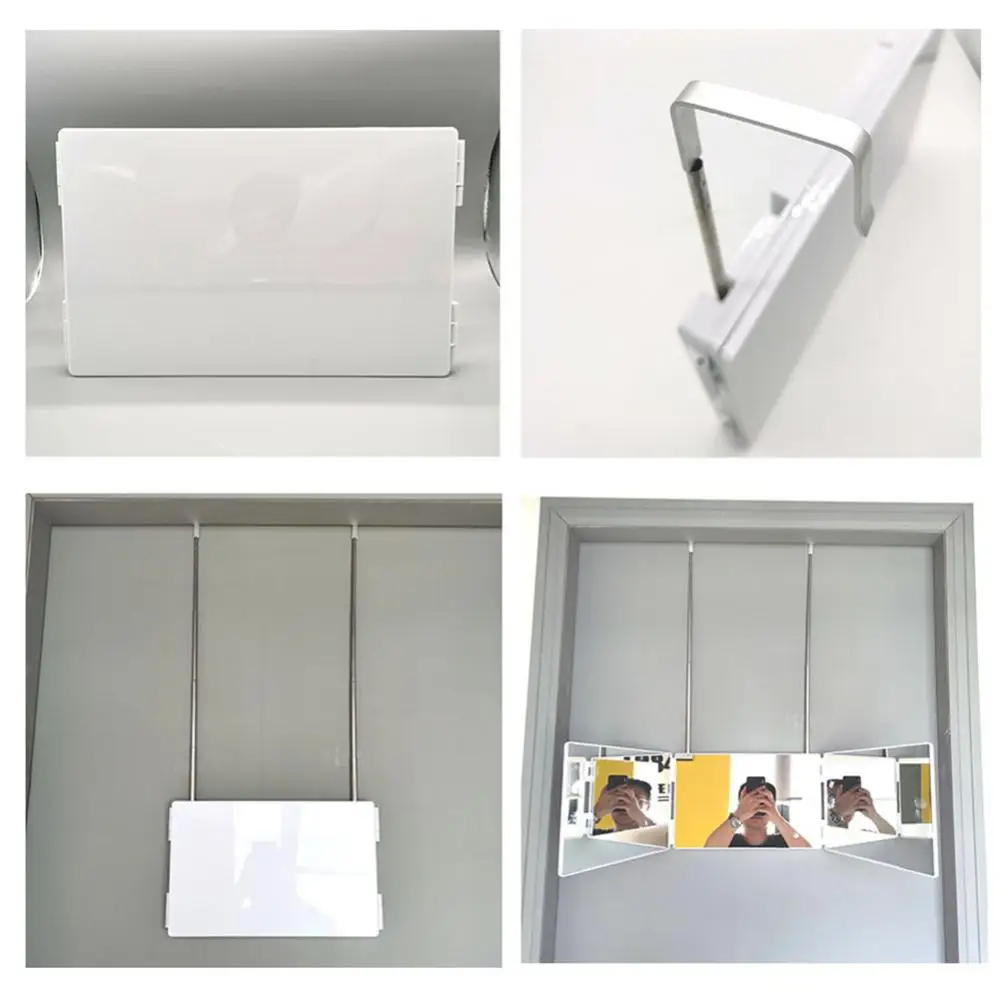 

3 Way Mirror 360-degree Viewing Angle Adjustable New Haircut Tool Self Hairdressing Mirror Portable Foldable Trifold Mirror