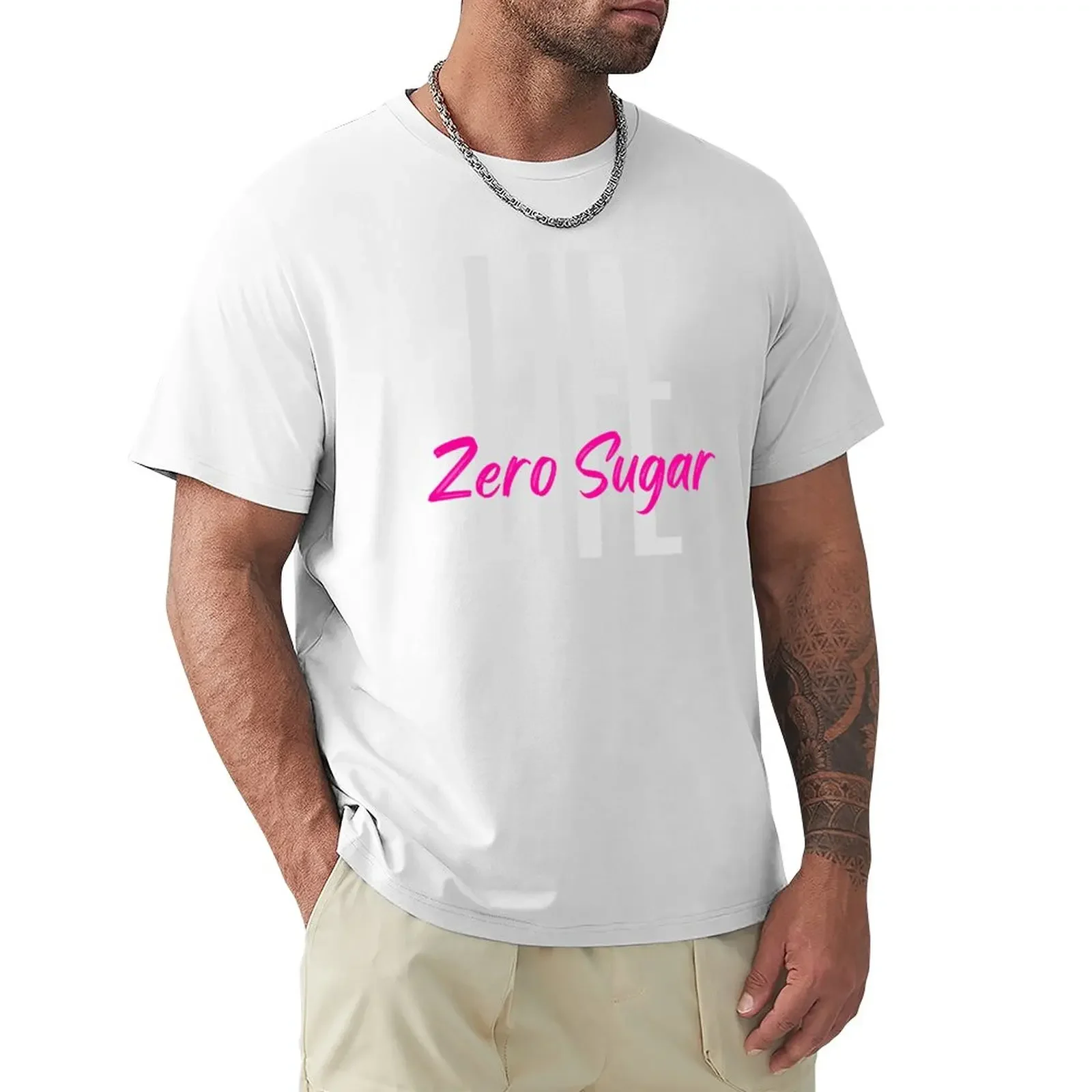 

Розовая футболка Zero Sugar Big Life, начало с понедельника, завтра, на следующей неделе или в следующем году