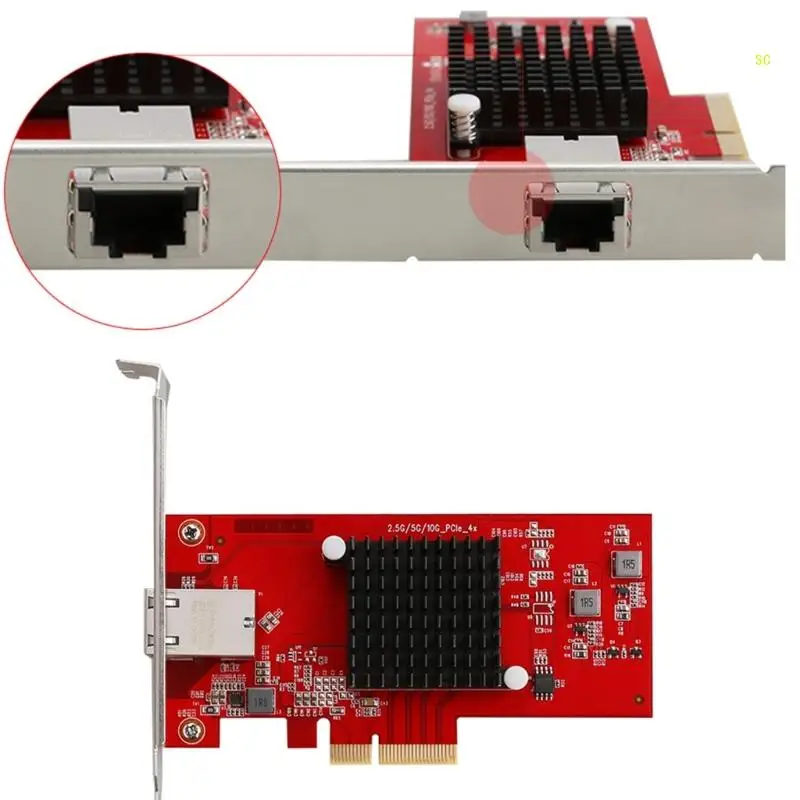 

High Speed 10GbE PCIe3.0 4xNetworks Card for X520 DA1,Single SFP+Port Unleash Fast 10GbE Connectivities for Desktop Dropshipping